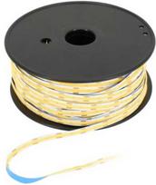 Bemko 12W/m COB LED juosta PREMIUM, 12V, 480LED/m, 3000K, IP20, 50m ritė
