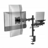 2-in-1 Spacetronik stalo laikiklis dviem monitoriams su VESA jungtimi