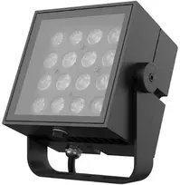 36W LED lauko šviestuvas - prožektorius FLOODLIGHT SQUARE, juodas, 3000K, 10°, DALI, IP66