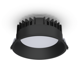32,5W LED įleidžiamas šviestuvas TECH, juodas, 3000/4000K, IP65, E3987270N