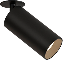 12W LED įleidžiamo montavimo akcentinis šviestuvas PIPE, juodas, 4000K, dimeriuojamas, E3986010NDP