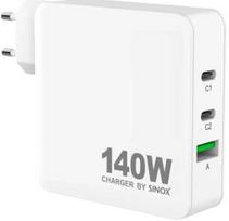 Sinox Beslag Sinox PRO 230V įkroviklis 140 W 2x USB-C 1x USB-A, baltas