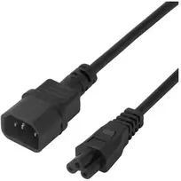 Maitinimo kabelis DELTACO IEC C14 - IEC C5, 1m, juodas / 1902268