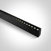 40W LED linijinės sistemos šviestuvas, juodas, 3000K, 38150B/B/W