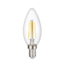 6W filamentinė LED lemputė E14, 2700K, stiklinė