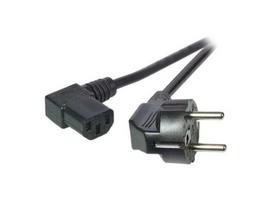 Efb Elektronik Maitinimo kabelis 230 V apsauginis kontaktas CEE7 (kištukas) -> šaltos įrangos IEC-C13 (lizdas), 3 m, juodas