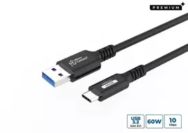 Microconnect USB3.2AC4, 4 m, USB C, USB A, USB 3.2 Gen 2 (3.1 Gen 2), juodas