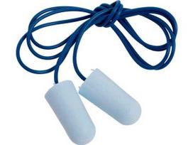 3M TR-01-000, daugkartinio naudojimo ausų kištukai, veikiantys, į ausį, juodi, mėlyni, su laidu, 29 dB
