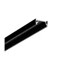 LED juostos paviršinis profilis SURFACE10.v2, juodas, 3m