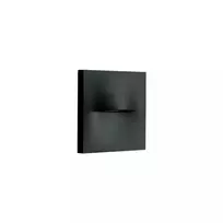 Sieninis šviestuvas 3W LED sieninis lauko šviestuvas laiptų apšvietimui, juodas, 2700K, IP65, E450-27