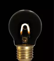230V 55 lm E27 DANLAMP KRONE 1W - 2200K - Ra>80 - Nereguliuojamo ryškumo LED-U