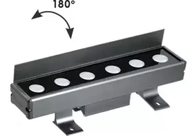 7W LED linijinis fasado šviestuvas MARVEL, tamsiai pilkas, 3000K, IP66, 4187400-P