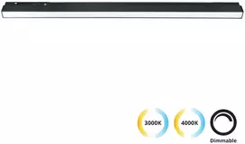22W LED linijinis šviestuvas į magnetinę sistemą VIOKEF MAGNETIC, juodas, 3000/4000K, dimeriuojamas, 4244301-N