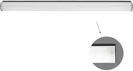 29W LED linijinis paviršinis šviestuvas TUBE, juodas, 4000K, 900mm, dimeriuojamas, 3919-01090-4-B-D1