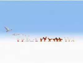Noch Vištų ir žąsų figūrėlės