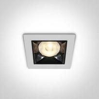 6W LED įleidžiamas šviestuvas, baltas, 3000K, 50106B/W/W