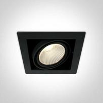 30W LED įleidžiamas pakreipiamas šviestuvas, juodas, 3000K, 51130/B/W
