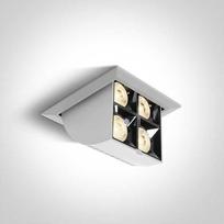 16W LED įleidžiamas pakreipiamas šviestuvas, baltas, 3000K, 51406B/W/W