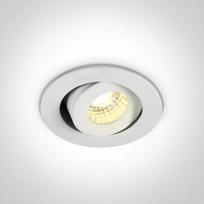 1W/3W LED įleidžiamas pakreipiamas šviestuvas, baltas, 3000K, 11103B/W/W