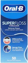 Oral-B Superfloss Threader tarpdančių siūlas, 50 vnt.