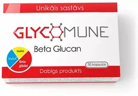 GLYCOMUNE Beta gliukanų kapsulės N30