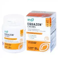 EQUAZEN Braškių skonio kramtomosios kapsulės N60