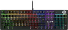 MSI Forge GK320 Raudona FR mechaninė žaidimų klaviatūra su AZERTY išdėstymu, RGB, USB 2.0