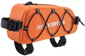 Kelioninis Rockbros krepšys ant dviračio rėmo oranžinis 0,9 l