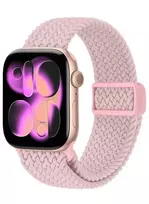 Crong Wave Band – pintas dirželis Apple Watch 38/40/41/42 mm (rožinis) (CRG40WAV2PNK)