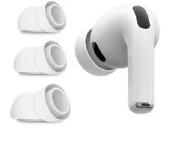 Tech-Protect Ausų antgaliai, skirti AirPods Pro 3, dydžiai S / M / L, 3 vnt. pakuotė - balti