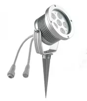 18W LED įsmeigiamas lauko šviestuvas IRIDE, sidabro sp., RGB, dimeriuojamas, IP65