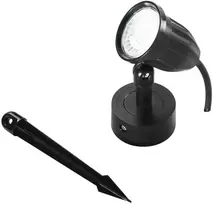 8W LED įsmeigiamas lauko šviestuvas PEG, juodas, 3000K, IP65