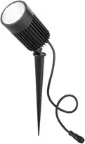 30W LED įsmeigiamas lauko šviestuvas TARGET, juodas, RGB, IP67