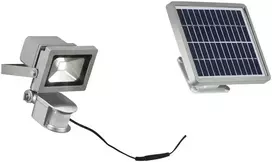 9W LED prožektorius su saulės baterija ir judesio davikliu ELIOS, sidabro sp., IP44