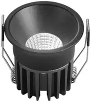 8W LED įleidžiamas šviestuvas QUARK, juodas, CCT