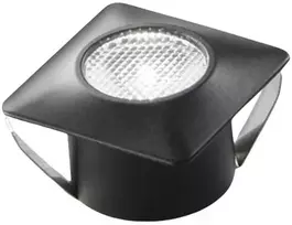 1,2W LED įleidžiamas šviestuvas ASSO, juodas, 4000K