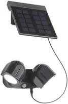 2x1,5W LED prožektorius su saulės baterija ir judesio davikliu SHIVA, antracito sp., IP54