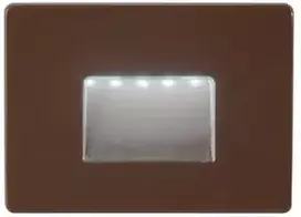 3W LED sieninis šviestuvas laiptų apšvietimui STRATOS, bronzos sp., CCT