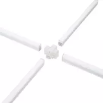 LED linijinio šviestuvo X formos sujungimas LEDBAR, baltas
