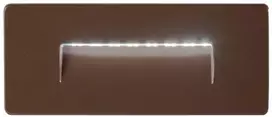 5W LED sieninis šviestuvas laiptų apšvietimui STRATOS, bronzos sp., CCT, IP65