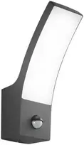 Sieninis šviestuvas 12W LED sieninis fasado šviestuvas su judesio davikliu SAIL, antracito sp., CCT, IP65