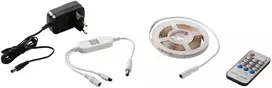 LED juostos rinkinys su maitinimo šaltiniu ir nuotolinio valdymo pultu, 24V, 60LED/m, 4000K, 3m
