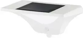 Sieninis šviestuvas 3W LED sieninis fasado šviestuvas su saulės baterija ir judesio davikliu SKYP, baltas, IP54