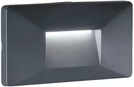 Sieninis šviestuvas 4W LED sieninis fasado šviestuvas laiptų apšvietimui BREEN, antracito sp., CCT, IP65