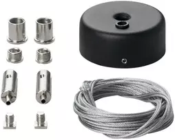 Magnetinės sistemos DAVINCI pakabinimo rinkinys, juodas, 2vnt.