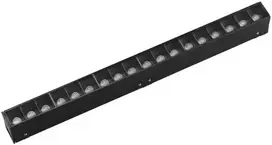 10W LED šviestuvas, montuojamas į DAVINCI sistemą, juodas, 4000K