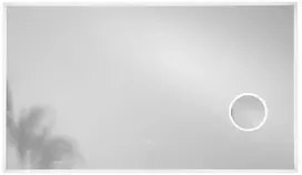Sieninis šviestuvas 20W LED šviestuvas - veidrodis ZOOM, sidabro sp., CCT, dimeriuojamas, IP44