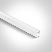 LED įleidžiamas profilis, baltas, su dangteliu, 2m, 7901R/W