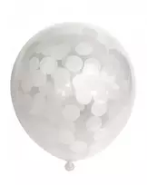 Globos Europe Bv Balonai, balti konfeti