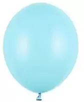 Party Deco Pasteliniai šviesiai mėlyni balionai 100 vnt. 5"